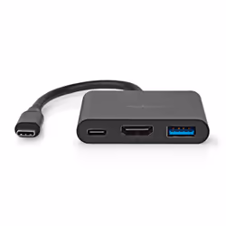 Nedis CCGB64770BK01 station d'accueil Avec fil USB 3.2 Gen 1 (3.1 Gen 1) Type-C Noir