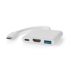 Nedis CCGB64770WT01 station d'accueil Avec fil USB Type-C Blanc