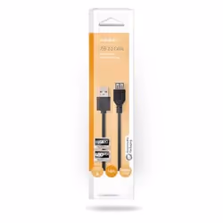 Nedis CCGB60010BK10 câble USB 1 m USB 2.0 USB A Noir