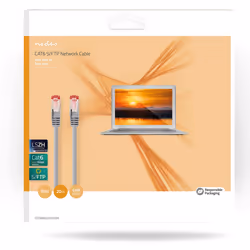 Nedis CCGB85221GY200 câble de réseau Gris 20 m Cat6 S/FTP (S-STP)