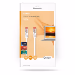 Nedis CCGB85330WT50 câble de réseau Blanc 5 m Cat6a S/FTP (S-STP)