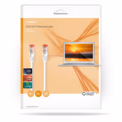 Nedis CCGB85330WT100 câble de réseau Blanc 10 m Cat6a S/FTP (S-STP)