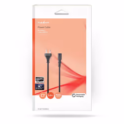 Nedis PCGB11040BK50 câble électrique Noir 5 m Prise d'alimentation type C IEC 320