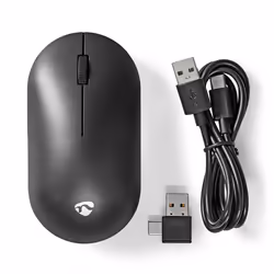 Nedis MSWS410BK souris Ambidextre USB Type-A Optique 1200 DPI - Vue supplémentaire 11