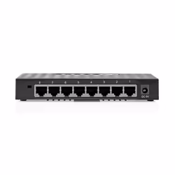 Nedis NSWH8P110BK commutateur réseau Géré Gigabit Ethernet (10/100/1000) Noir
