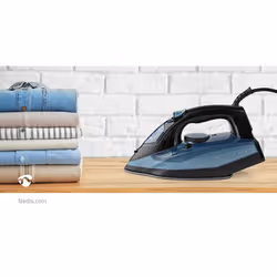 Nedis IRON2000 fer à repasser Fer à repasse à sec Semelle en céramique 2600 W Bleu - Vue supplémentaire 14