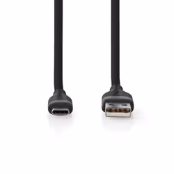 Nedis CCGB60800BK15 câble USB 1,5 m USB 2.0 USB A USB C Noir