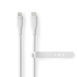 Nedis CCGB39800WT15 câble Lightning 1,5 m Blanc