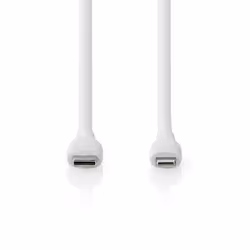 Nedis CCGB39800WT15 câble Lightning 1,5 m Blanc