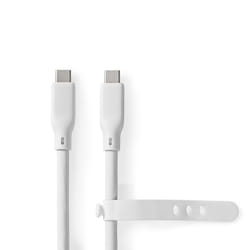 Nedis CCGB64800WT15 câble USB 1,5 m USB 3.2 Gen 1 (3.1 Gen 1) USB C Blanc