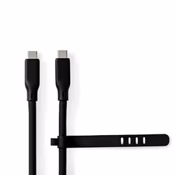 Nedis CCGB64810BK10, 1 m, USB C, USB C, USB 3.2 Gen 2 (3.1 Gen 2), 20000 Mbit/s, Noir