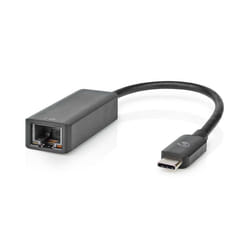Nedis CCGB64960BK02 changeur de genre de câble RJ-45 USB Type-C Noir