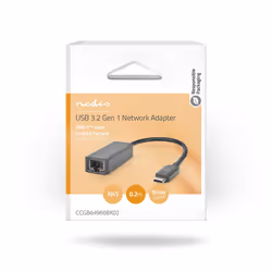 Nedis CCGB64960BK02 changeur de genre de câble RJ-45 USB Type-C Noir - Vue supplémentaire 4