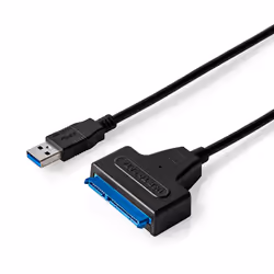 Nedis CCGB75100BK05 changeur de genre de câble USB-A SATA 22-Pin Noir