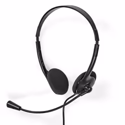 Nedis CHSTU110BK, Avec fil, Car/Home office, 20 - 20000 Hz, 77 g, Casque, Noir