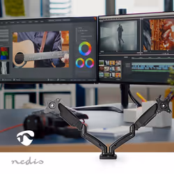 Nedis MMDOSGS110BK support d'écran plat pour bureau 32" Noir