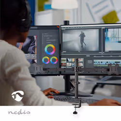 Nedis MMDOS110BK support d'écran plat pour bureau 32" Noir