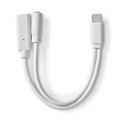 Nedis CCGB64922WT01 câble USB 0,1 m USB 2.0 USB C Blanc