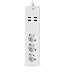 Nedis WIFIP312FWT prise d’alimentation Smart 3 sortie(s) CA Type F 1,8 m 4 3680 W Blanc