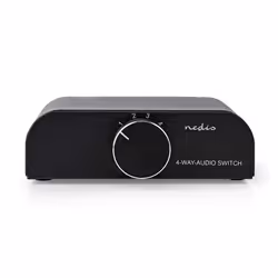 Nedis ASWI2424AT commutateur audio Anthracite