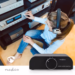 Nedis ASWI2424AT commutateur audio Anthracite - Vue supplémentaire 6