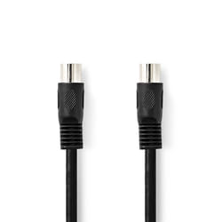 Nedis CAGL20000BK20 câble audio 2 m DIN (5-pin) Noir