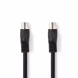 Nedis CAGL20000BK30, DIN (5-pin), Mâle, DIN (5-pin), Mâle, 3 m, Noir