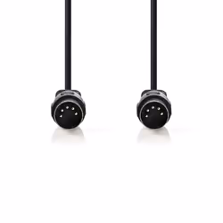 Nedis CAGL20000BK30 câble audio 3 m DIN (5-pin) Noir