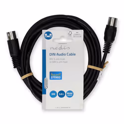 Nedis CAGL20000BK30 câble audio 3 m DIN (5-pin) Noir