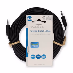 Nedis CAGL22000BK100 câble audio 10 m 3,5mm Noir