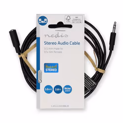 Nedis CAGL22050BK20 câble audio 2 m 3,5mm Noir