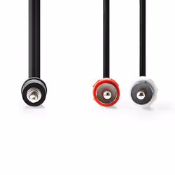 Nedis CAGL22200BK20 câble audio 2 m 3,5mm 2 x RCA Noir