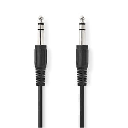 Nedis CAGL23000BK20 câble audio 2 m 6,35 mm Noir