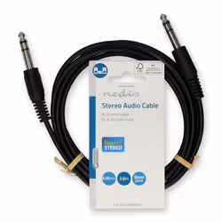 Nedis CAGL23000BK20 câble audio 2 m 6,35 mm Noir