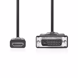 Nedis CCGL34800BK20 câble vidéo et adaptateur 2 m HDMI Type A (Standard) DVI-D Noir