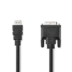 Nedis CCGL34800BK30 câble vidéo et adaptateur 3 m HDMI Type A (Standard) DVI-D Noir