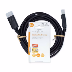 Nedis CCGL37010BK30 câble DisplayPort 3 m Noir