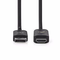 Nedis CCGB37108BK18 câble vidéo et adaptateur 1,8 m DisplayPort HDMI Noir