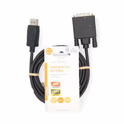 Nedis CCGL37200BK20 câble vidéo et adaptateur 2 m DisplayPort DVI-D Noir
