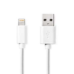 Nedis CCGL39300WT10 câble Lightning 1 m Blanc