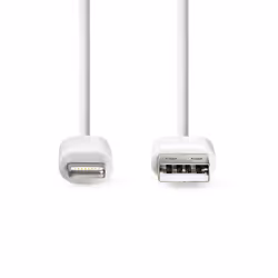 Nedis CCGL39300WT10 câble Lightning 1 m Blanc