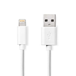 Nedis CCGL39300WT30 câble Lightning 3 m Blanc