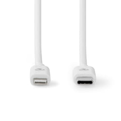 Nedis CCGL39650WT20 câble Lightning 2 m Blanc