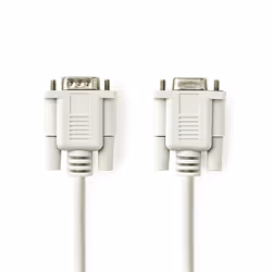 Nedis CCGL52010IV20, 2 m, VGA (D-Sub), VGA (D-Sub), Femelle, Mâle, Ivoire