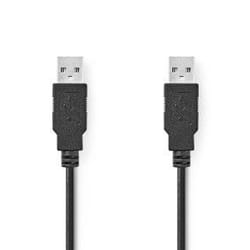 Nedis CCGL60000BK10 câble USB USB 2.0 1 m USB A Noir