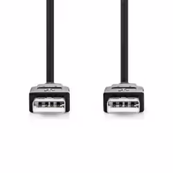 Nedis CCGL60000BK10 câble USB USB 2.0 1 m USB A Noir