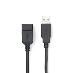 Nedis CCGL60010BK20 câble USB USB 2.0 1 m USB A Noir