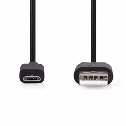 Nedis CCGL60500BK30 câble USB USB 2.0 3 m USB A Micro-USB B Noir