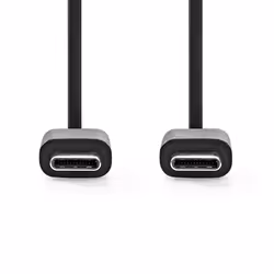 Nedis CCGL60700BK10 câble USB 1 m USB 2.0 USB C Noir