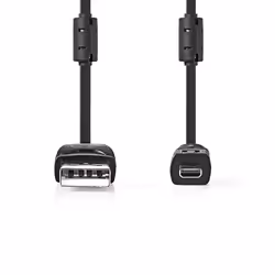 Nedis CCGL60810BK20 câble d'appareil photo 2 m Noir